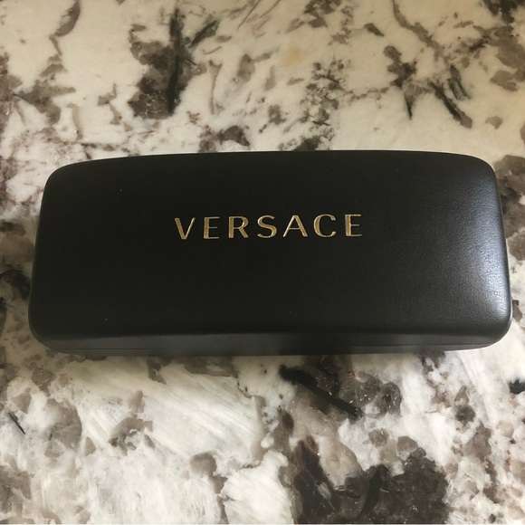 Versace Hard Clamshell Sunglass Eyeglass Case with Gold Logo - Picture 8 of 8